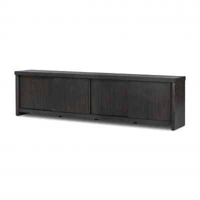 Laredo Media Console Smoked Black Veneer