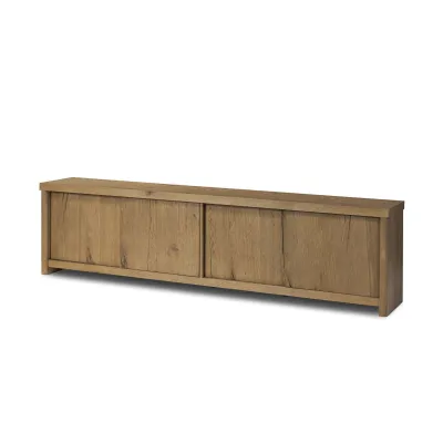 Laredo Media Console Worn Oak