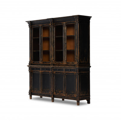 Marjorie Cabinet Distressed Black