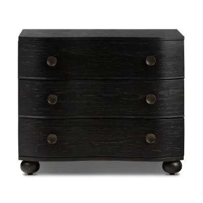 Tiago Nightstand Distressed Black