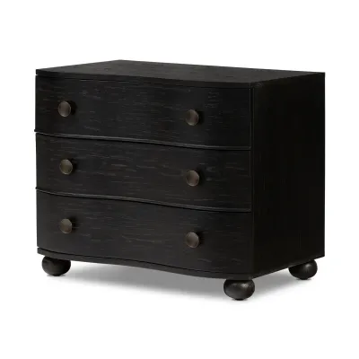 Tiago Nightstand Distressed Black