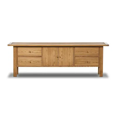 Millbrook Media Console Natural Light Oak