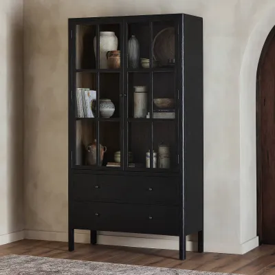 Bolsa Cabinet Brushed Ebony Oak