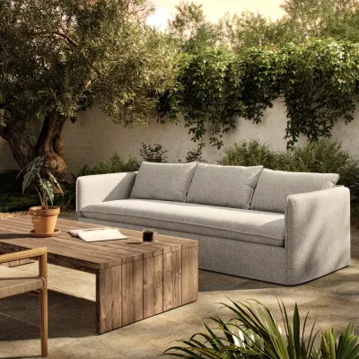 Andre Outdoor Sofa 96" Alessi Slate