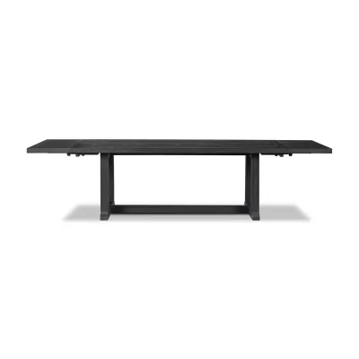 Otto Extension Dining Table Black Pine