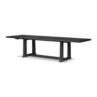 Otto Extension Dining Table Black Pine