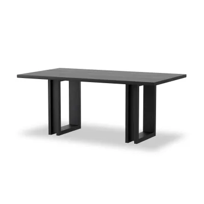 Carmel Dining Table Black Wash