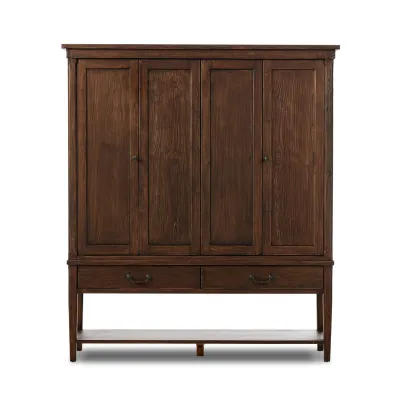 Brimley Wide Cabinet Aged Pine