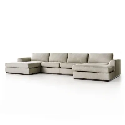 Colt 3-Piece U Sectional Canton Dove