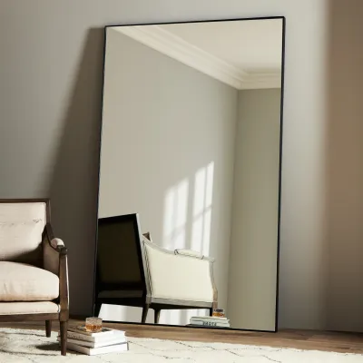 Georgina Rectangle Floor Mirror Matte Blk