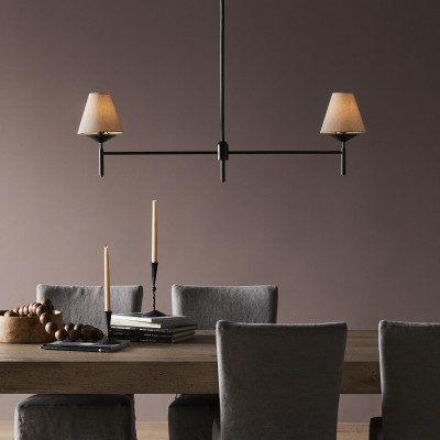 Dodie Linear Chandelier Jet Black