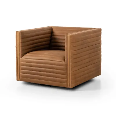 Padma Swivel Chair Eucapel Cognac