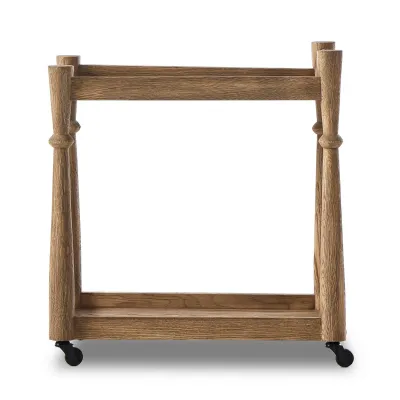 Alamosa Bar Cart Light Wash Oak