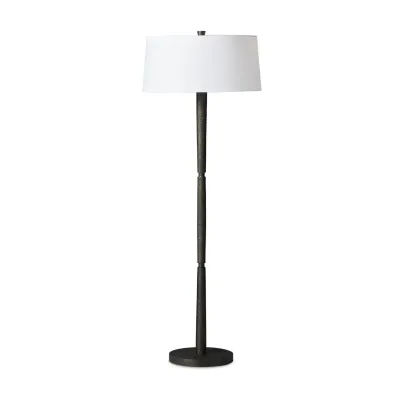 Fernando Floor Lamp Forged Black Aluminum