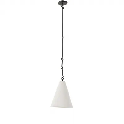 Grazia Small Pendant Matte White Plaster