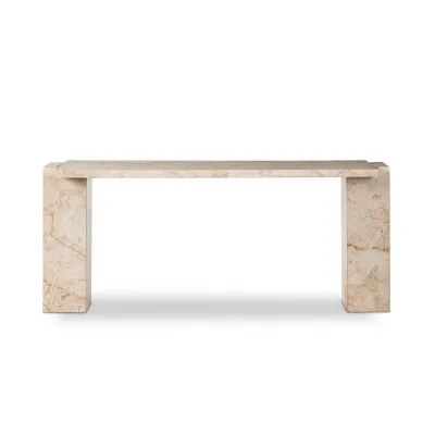 Romano Console Table Desert Taupe Marble