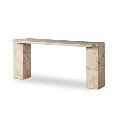 Romano Console Table Desert Taupe Marble