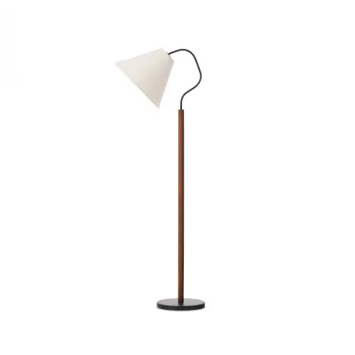 Garner Floor Lamp Brown Beech