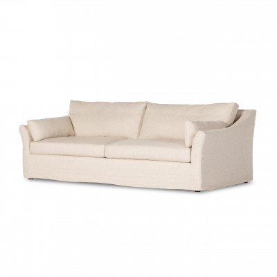 Delray Slipcover Sofa 97" Evere Creme