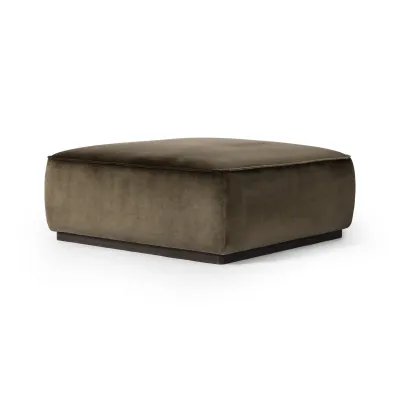 Sinclair Square Ottoman Surrey Olive 36"