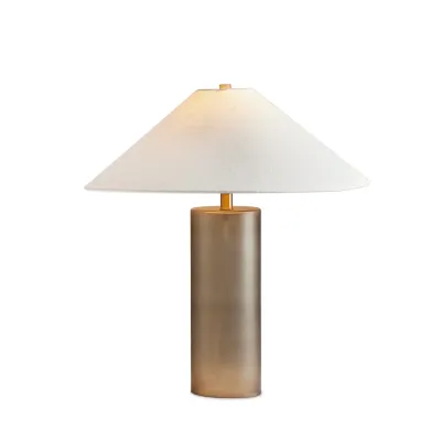 Patton Table Lamp Smoked Blown Glass