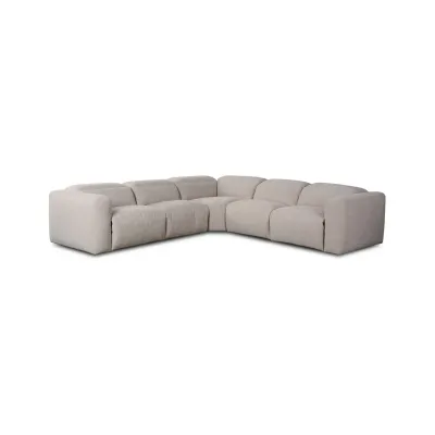 Radley Power Recliner 5-Piece Sectional Laken Stone