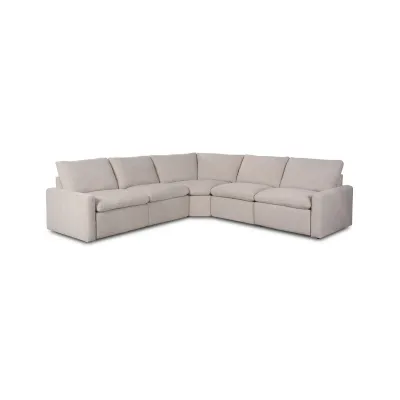 Tillery Power Recliner 5-Piece Sectional Laken Stone