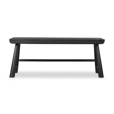 Lorik Desk Worn Black Acacia