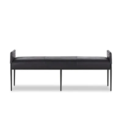 Brickel Backless Bench Heirloom Black