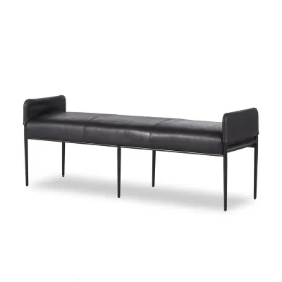 Brickel Backless Bench Heirloom Black