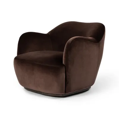 Julius Swivel Chair Surrey Cocoa