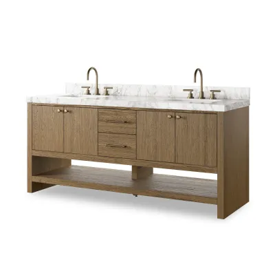 Anthem Double Vanity Washed Natural Veneer