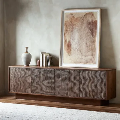 Gilmore Media Console Aged Mango