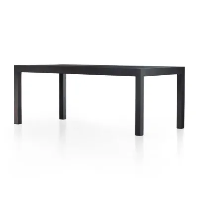 Isador Dining Table Black Wash Poplar