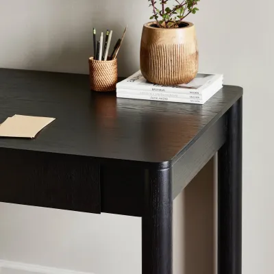 Pollard Desk Brushed Ebony Oak