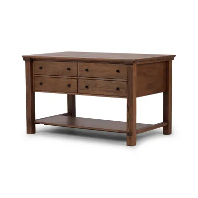 Gardendale Kitchen Island Tan Oak Veneer