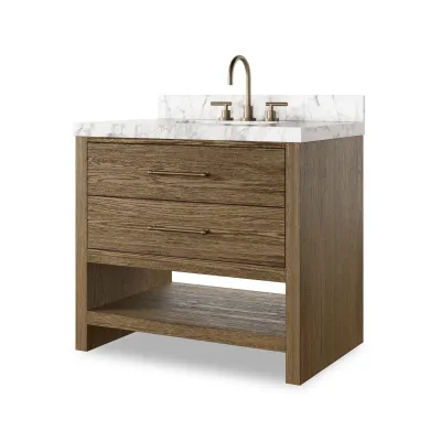 Anthem Single Vanity Washed Natural Veneer