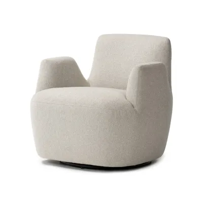 Reed Swivel Chair Crete Pebble