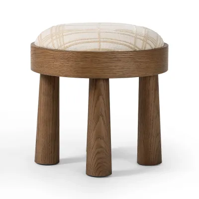 Louise Accent Stool Sheffield Ivory