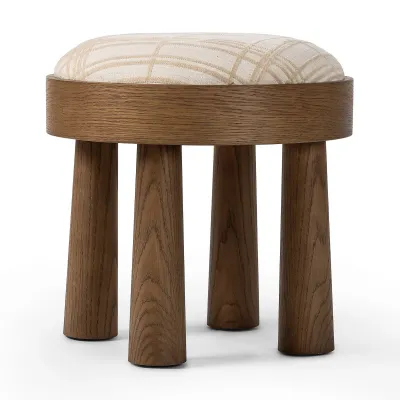 Louise Accent Stool Sheffield Ivory