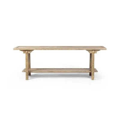 Trinity Console Table Distressed Light Oak