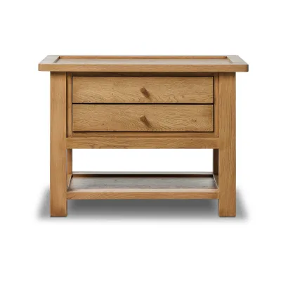 Millbrook Nightstand Natural Light Oak Veneer