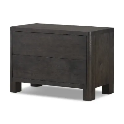 Noeline Nightstand Smoked Black Oak Veneer