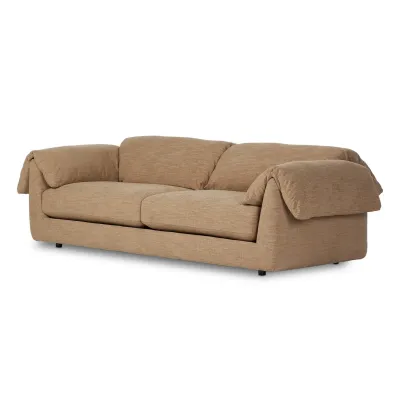 Marcel Sofa 102" Laken Taupe