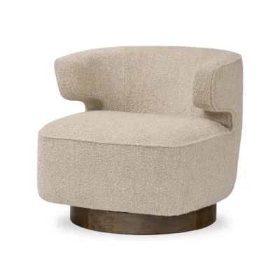 Dottie Swivel Chair Berber Oatmeal