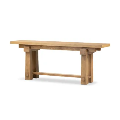 Josette Console Table Honey Oak Veneer