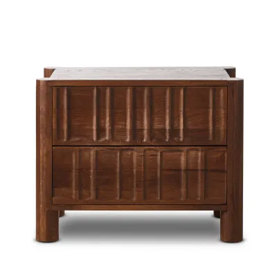 Ezri Nightstand Cocoa Oak