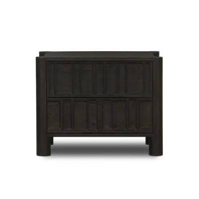 Ezri Nightstand Black Oak