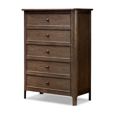 Russ Tall Dresser Aged Oak Veneer