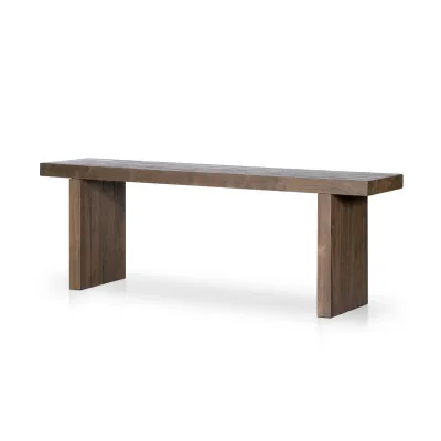 Encino Outdoor Console Table Stained Heritage Brown FSC